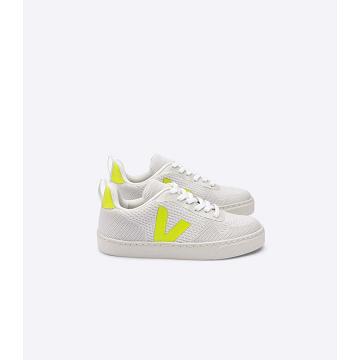 Αθλητικά Παπούτσια παιδικα Veja V-10 MALHA BRANCO White/Green | GR 840TCE